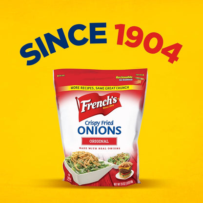 French's Original Crispy Fried Onions 24 oz – Thoughtful Hostess Gift for Holiday Entertainers