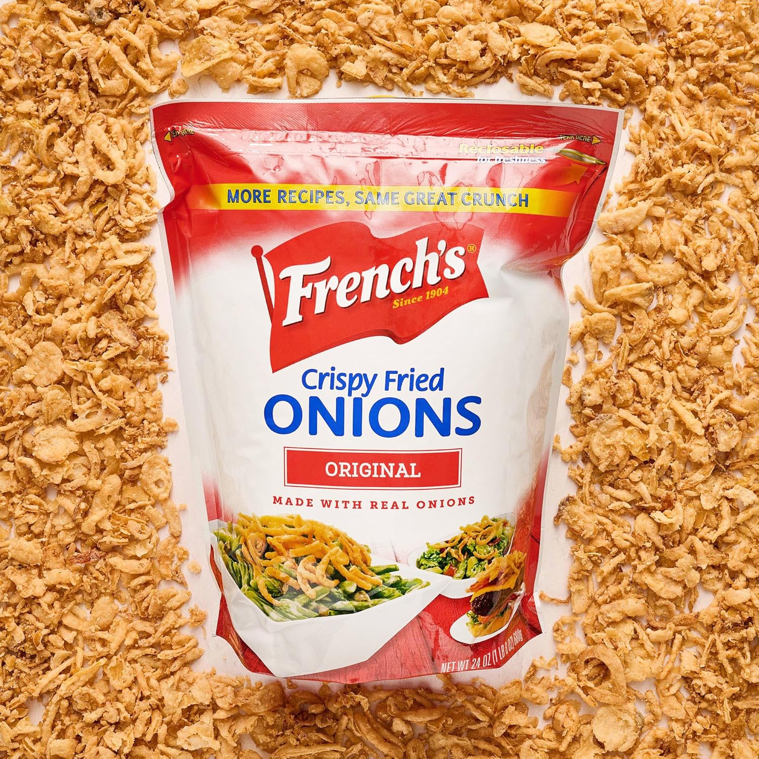 French's Original Crispy Fried Onions 24 oz – Thoughtful Hostess Gift for Holiday Entertainers