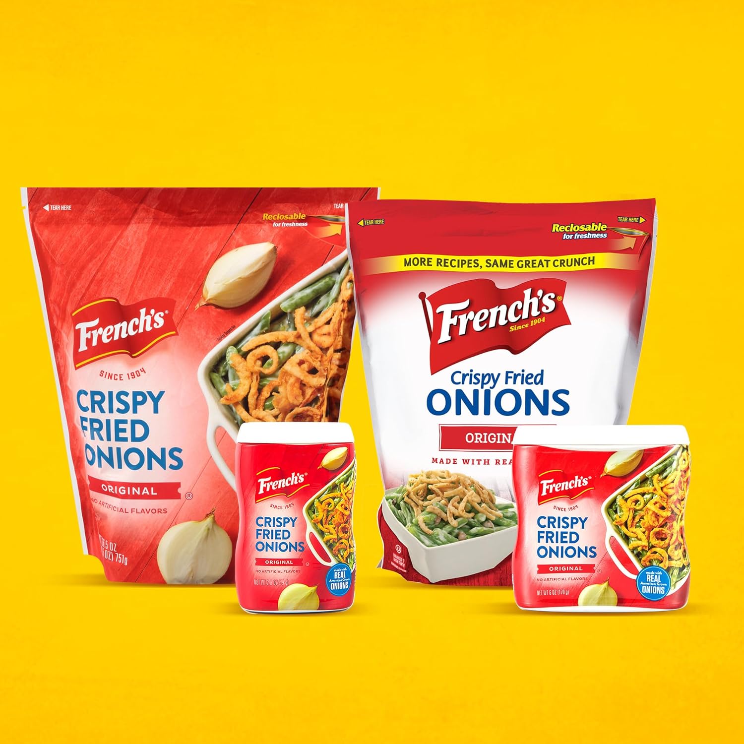 French's Original Crispy Fried Onions 24 oz – Thoughtful Hostess Gift for Holiday Entertainers