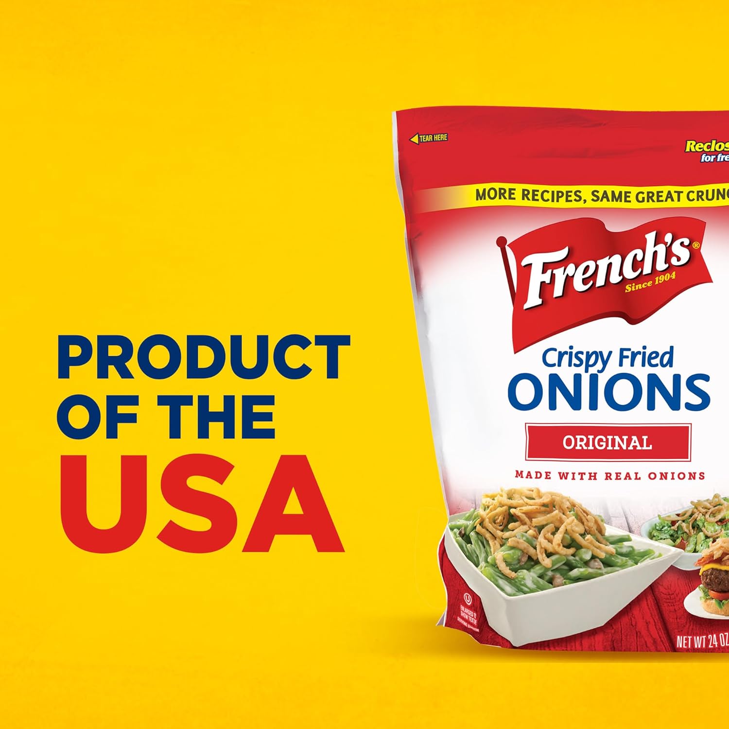 French's Original Crispy Fried Onions 24 oz – Thoughtful Hostess Gift for Holiday Entertainers