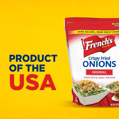 French's Original Crispy Fried Onions 24 oz – Thoughtful Hostess Gift for Holiday Entertainers