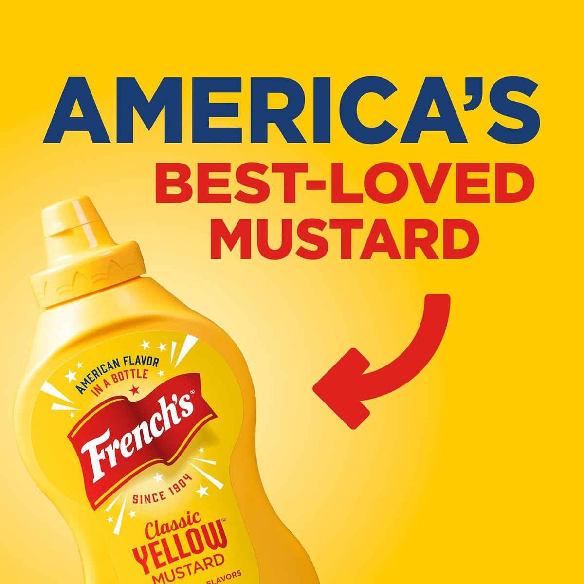 French's Stone-Ground Yellow Mustard – Kid-Friendly Condiment for Sandwiches, Chicken Tenders & Dips, 14 oz