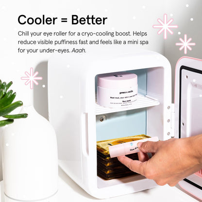 fridge-safe design that activates a cryo-cooling effect when stored chilled