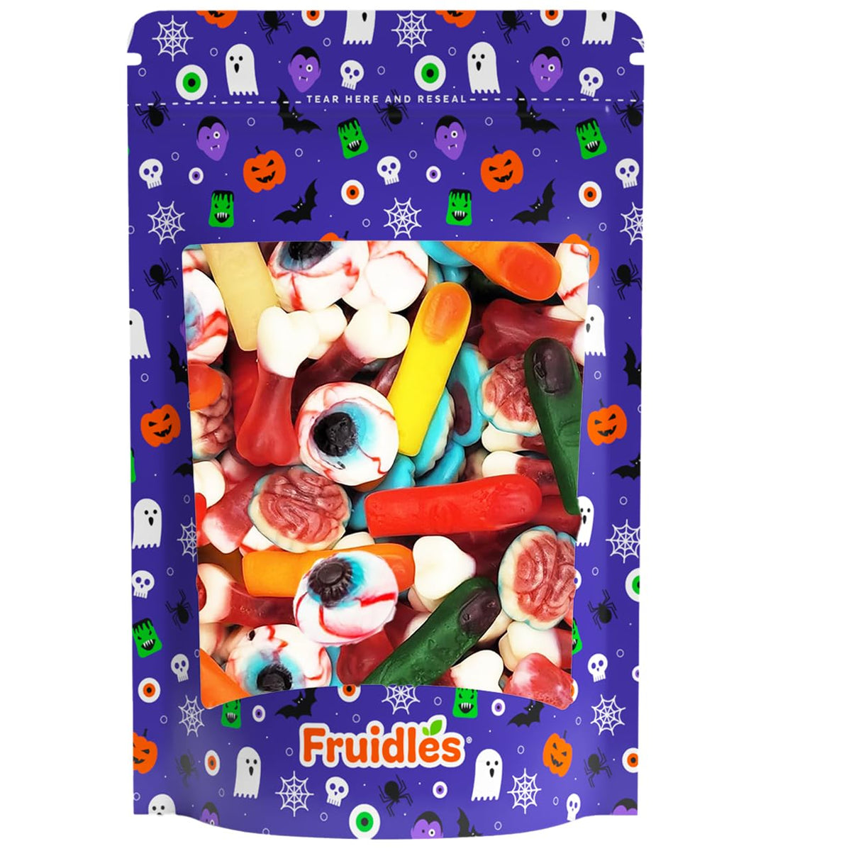 Fruidles Halloween Missing Body Parts Gummies – Statement Candy Bowl Centerpiece for Spooky Dessert Buffet and Party Table Styling