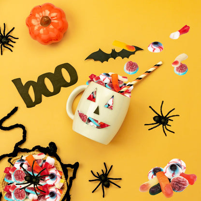 Fruidles Halloween Missing Body Parts Gummies – Statement Candy Bowl Centerpiece for Spooky Dessert Buffet and Party Table Styling