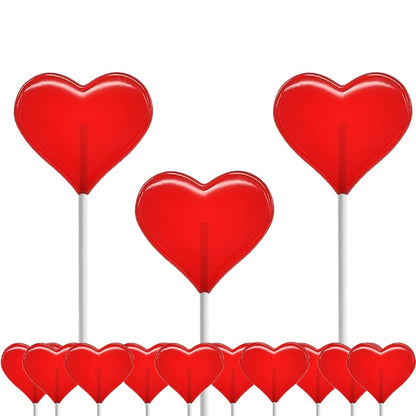 Fruidles Mini Heart Lollipops – Individually Wrapped Strawberry Candy for Safe and Hygienic Classroom Sharing