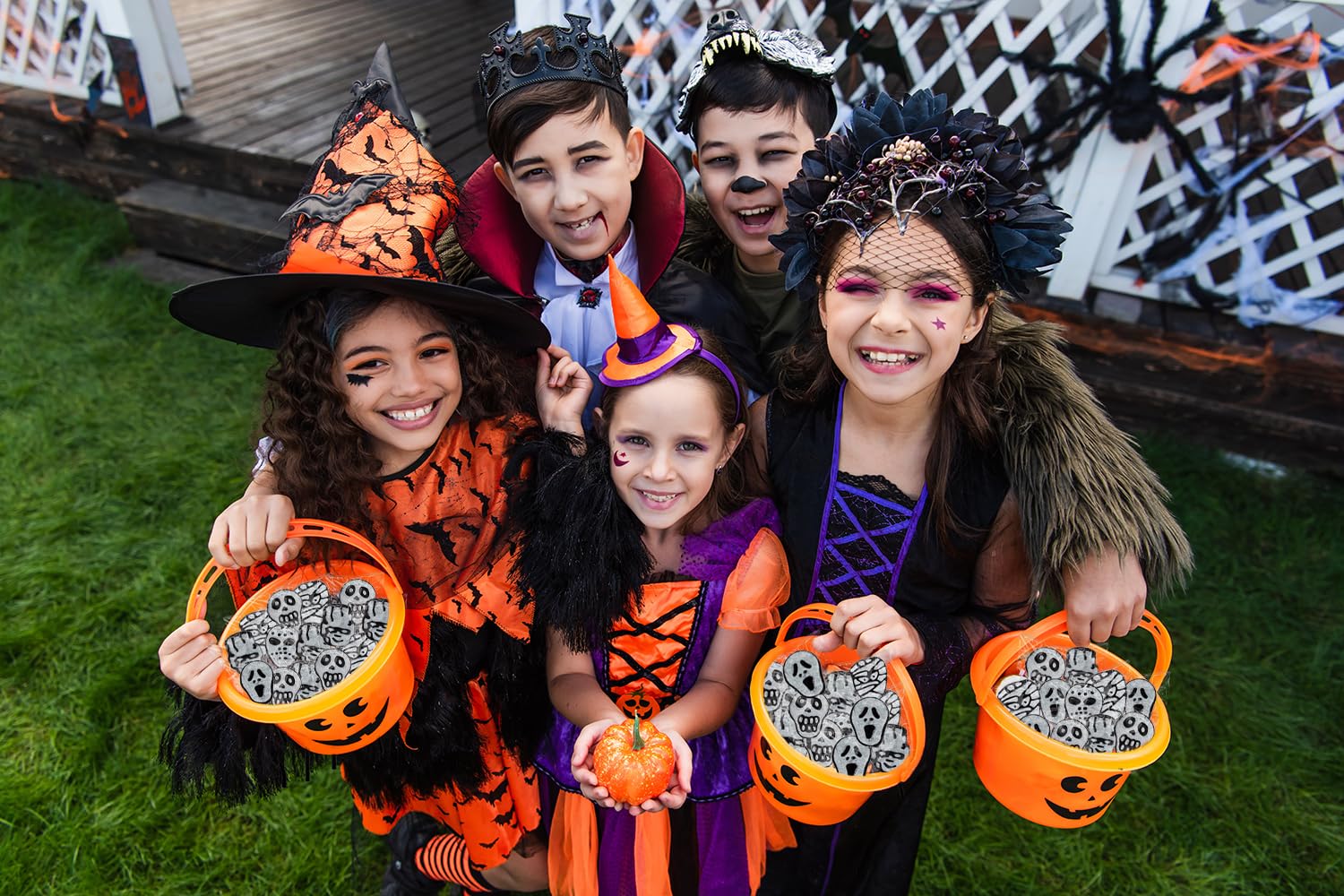 Fruidles Skull Lollipops – Portable Halloween Candy for Trick-or-Treat Stations and Front Porch Bowls