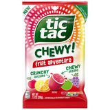 Tic Tac Chewy! Fruit Adventure Candy – No-Melt Travel Snack for Road Trips and Car Cup Holders, 7 oz