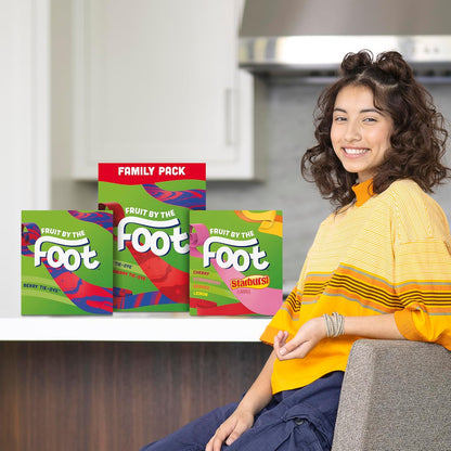 Fruit by the Foot Vitamin C Fortified Fruit Flavored Snacks – Guilt-Free After-School Treat, 4.5 oz Pouches