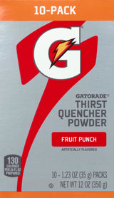 Gatorade Thirst Quencher Powder – Hiking & Backpacking Electrolyte Mix, 1.23oz Travel Packets, 10 Count