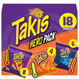 Takis Rolled Chips Assorted Snack Box – After-School Munchies for Teens, Bulk 18-Count Single-Serve Bags