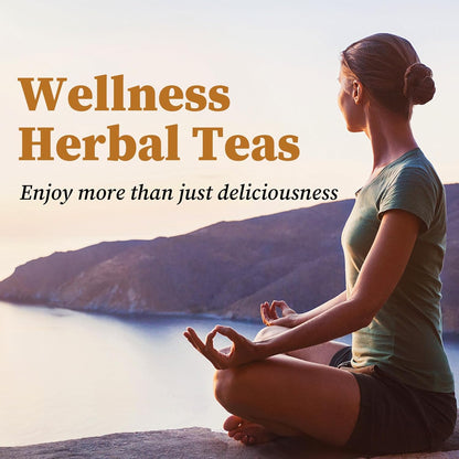 FullChea Lemon Ginger Herbal Tea – Warming Non-GMO Bedtime Blend for Mindful Self-Care Routines
