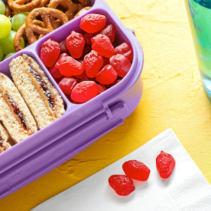 Funables Vitamin-Enriched Strawberry Gummy Snacks for Gym Bags & Office Drawers, 22 Pouches