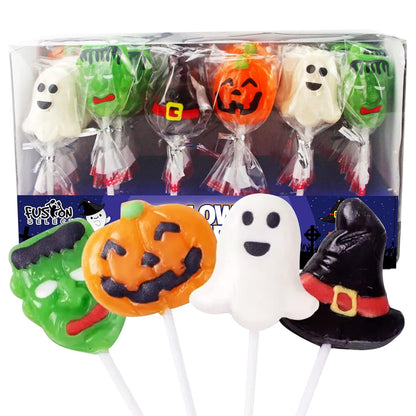 Fusion Select Halloween Lollipops – Weather-Resistant Trick or Treat Candy for Porches, Entryways & Outdoor Halloween Displays