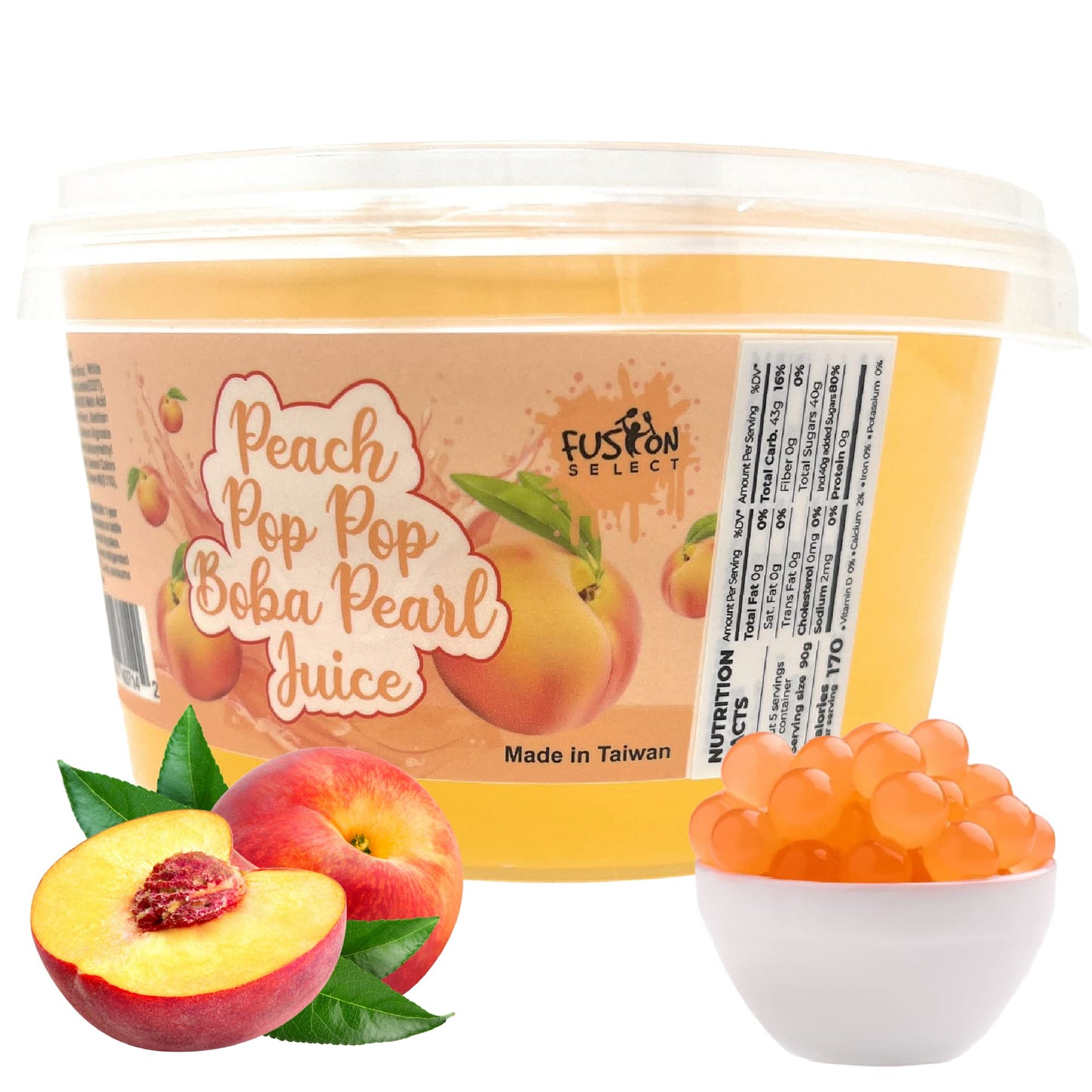 Fusion Select Strawberry Bursting Boba – Safe Kid-Friendly Topping for DIY Boba Bar at Family Parties