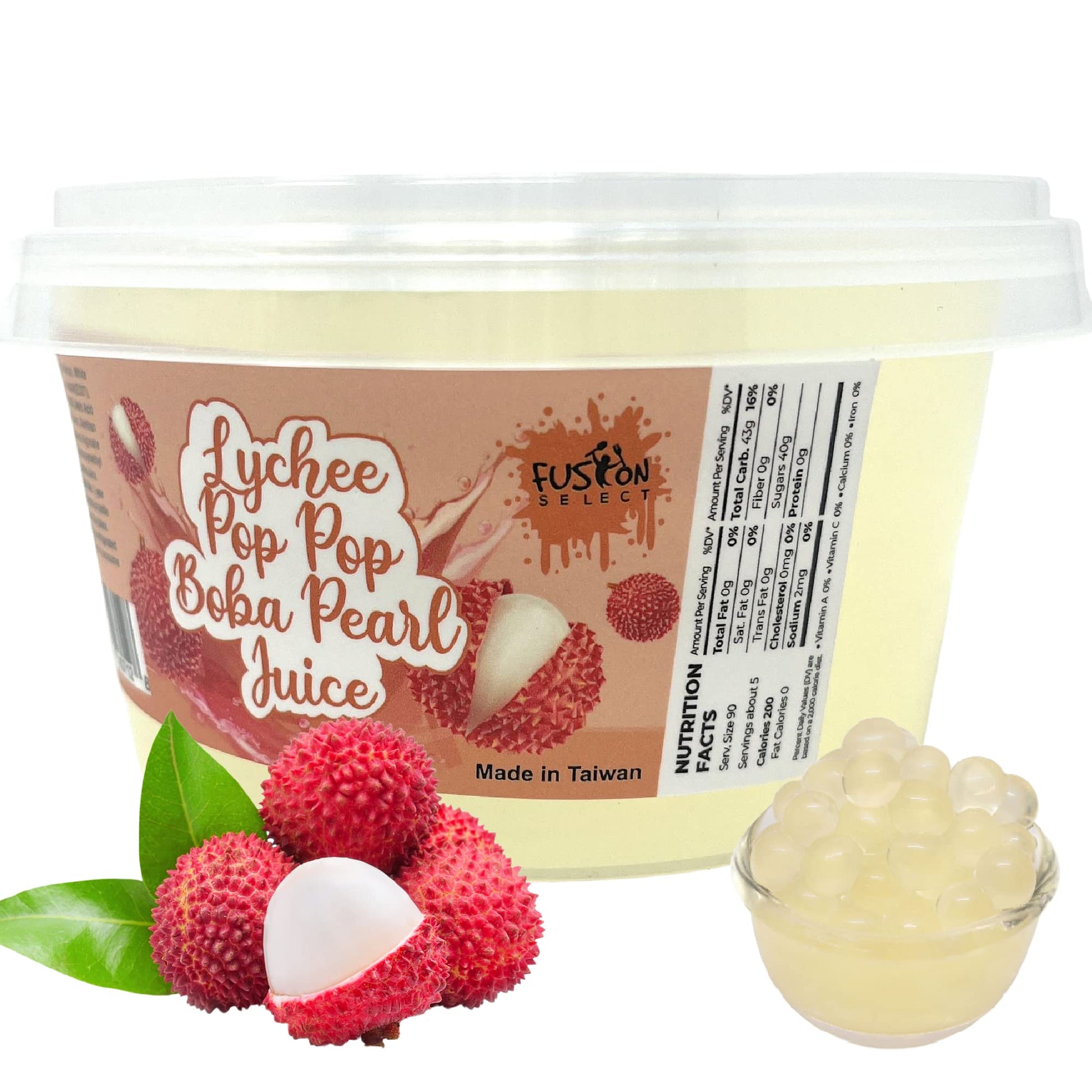 Fusion Select Strawberry Bursting Boba – Safe Kid-Friendly Topping for DIY Boba Bar at Family Parties