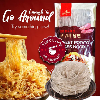 Fusion Select Sweet Potato Glass Noodles – Wellness Pantry Hero for Clean-Eating Dieters, Low-Calorie Ramen