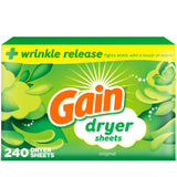 Gain Original Scent Dryer Sheets Plus Wrinkle Release – Mindful Self-Care for Nightly Sheets and Loungewear