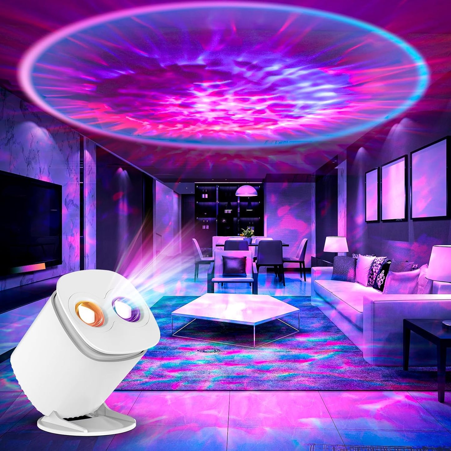 Galaxy Projector Gift for Her – Romantic Star Ceiling Lamp with Remote and Timer for Birthday and Valentine's Day