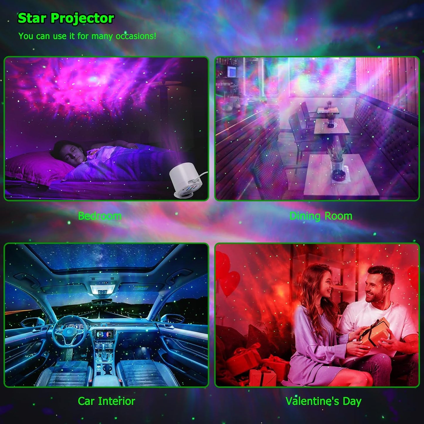 Galaxy Projector Star Night Light with Remote – Unique Birthday Gift for Women, Mom, and Her, Aurora Bedroom Decor and Party Ambiance