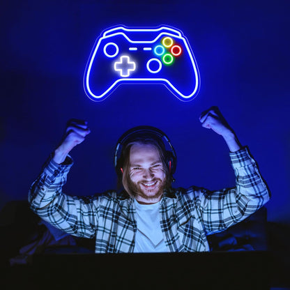 Gamer Neon Sign – Modern Bedroom Wall Decor, LED Neon Light for Gaming Room and Home Office Aesthetic