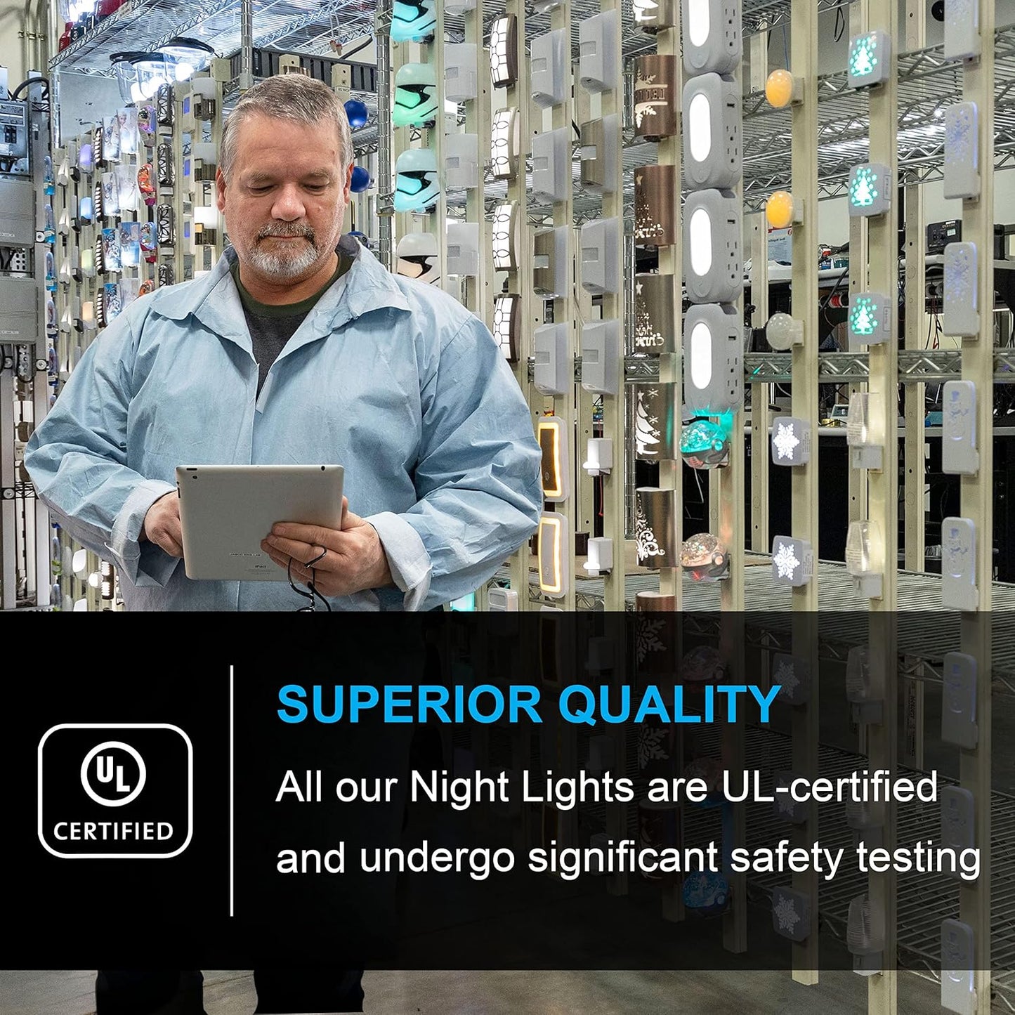 GE LED Night Light – Child-Safe Plug-in for Nursery and Kids Bedroom with Dusk-to-Dawn Sensor