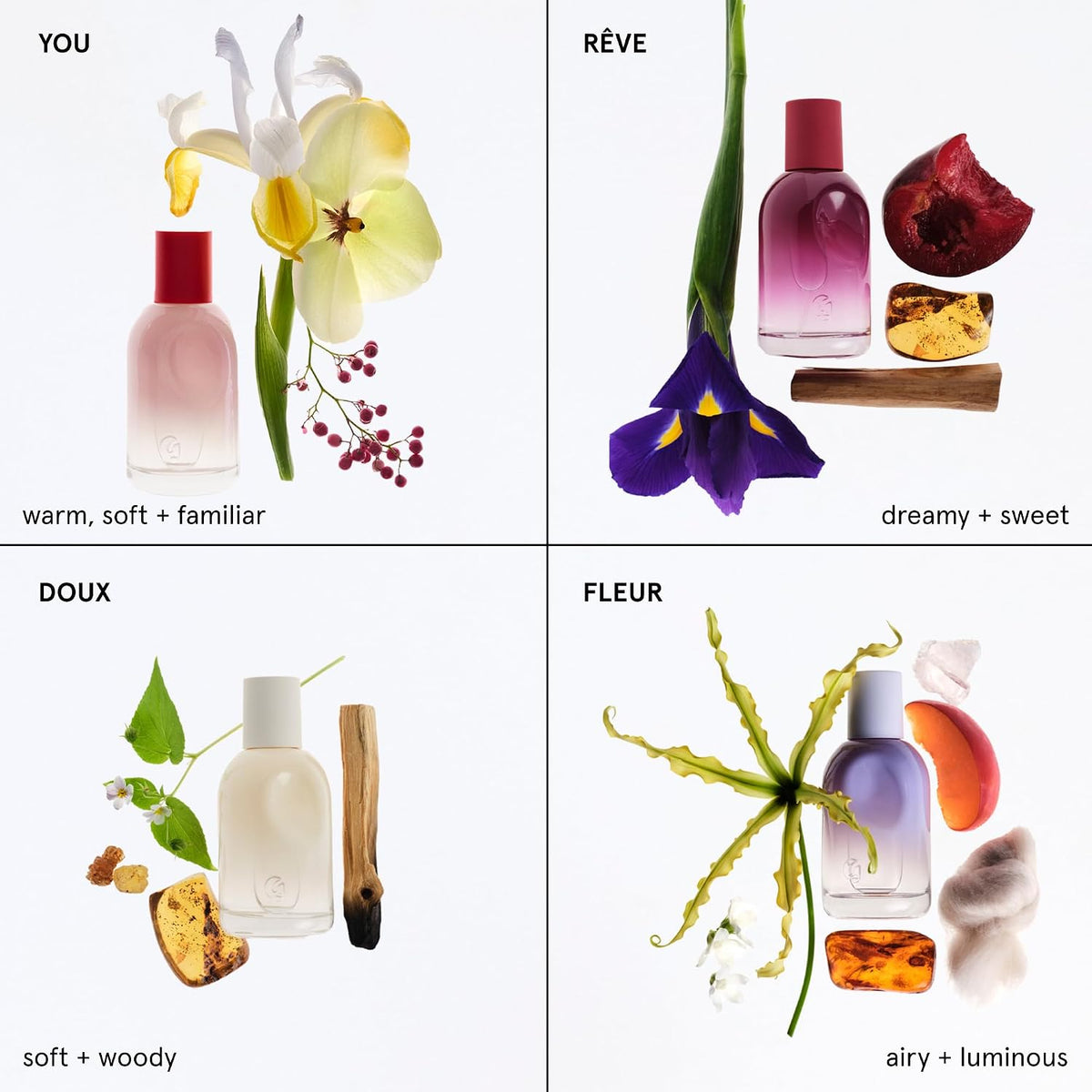 Glossier You Eau de Parfum – Luxury Skin-Enhancing Perfume, Iris Heart with Musky Ambrox Finish