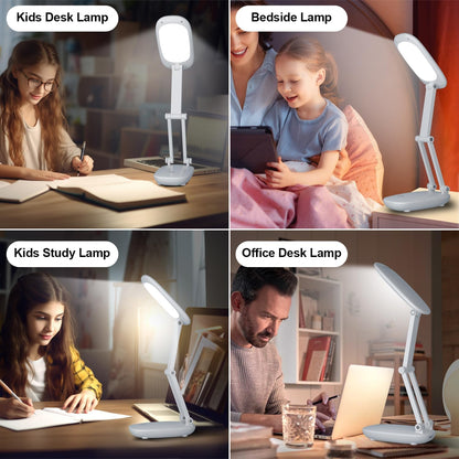 Glowave FoldPro Desk Light – Home Office Task Lamp, Rechargeable 6-Hour Cordless Work Lighting