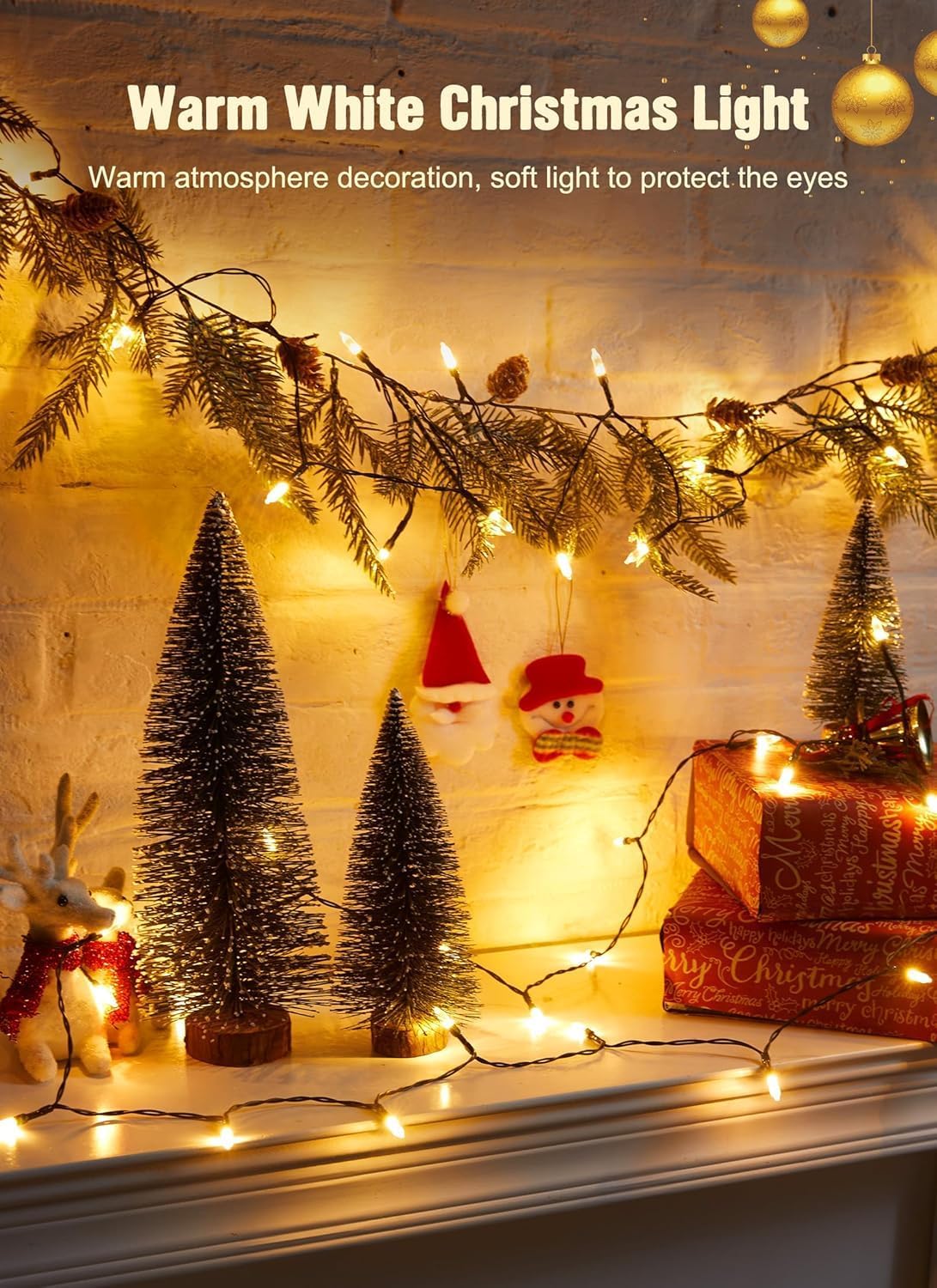 GlowGrove Battery String Lights – Heartfelt Birthday Gift for Mom, Warm White Indoor Decor with Timer