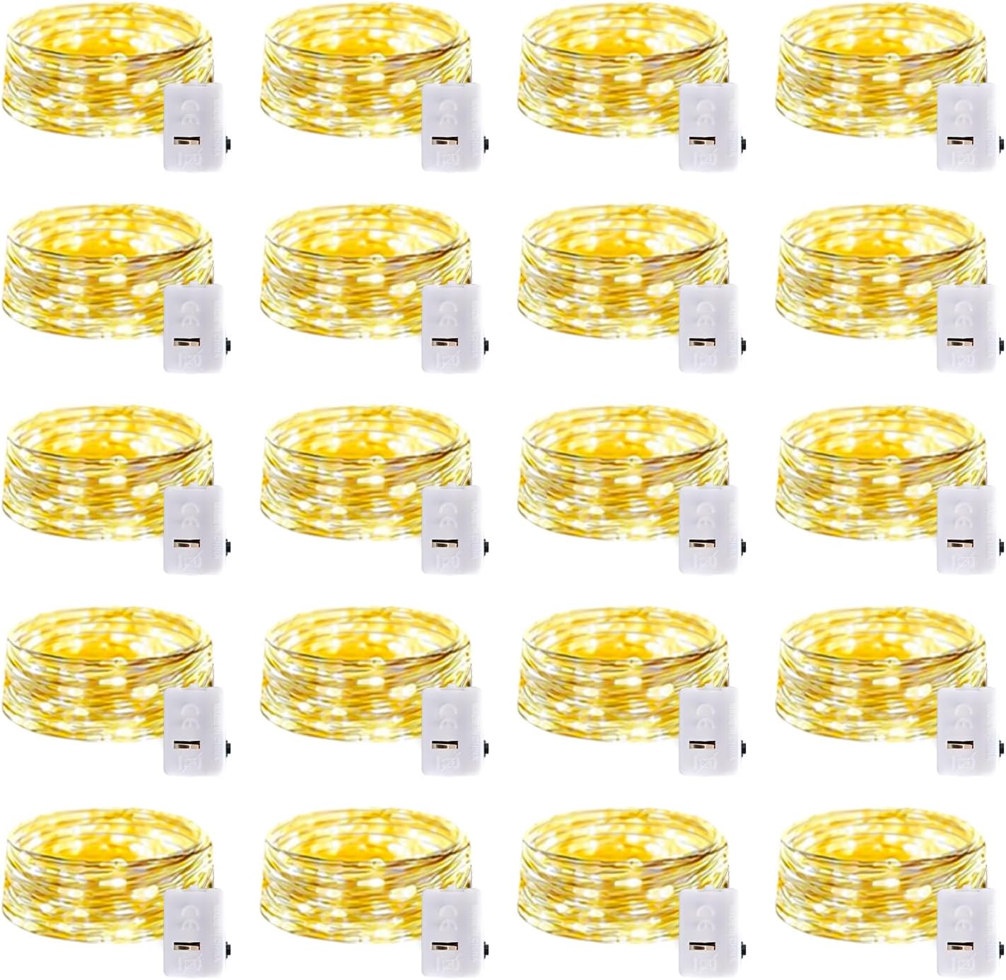 GlowNook LED Fairy Lights – Nursery and Kids Room Decor, Cool-to-Touch Silver Wire Safe for Children