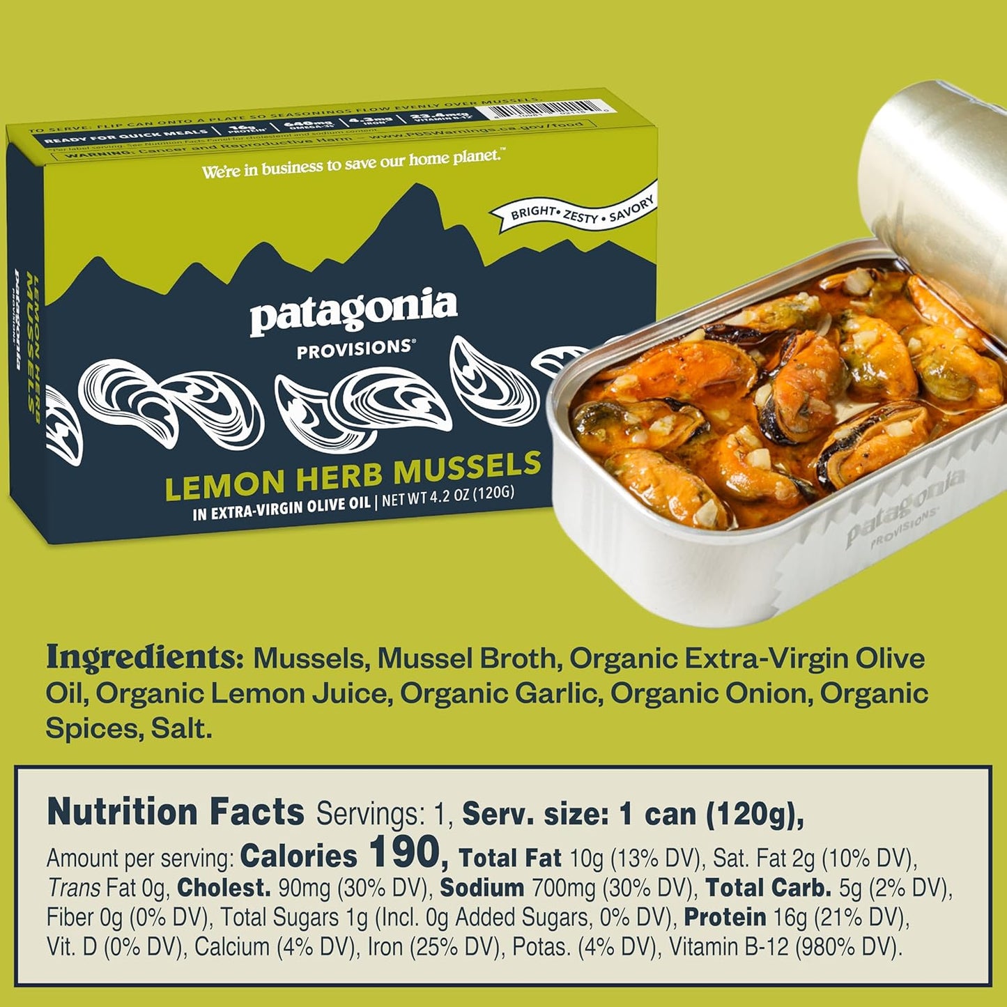 gluten-free, shelf-stable canned format in compact 4.33 x 1.18 x 2.76 in tin