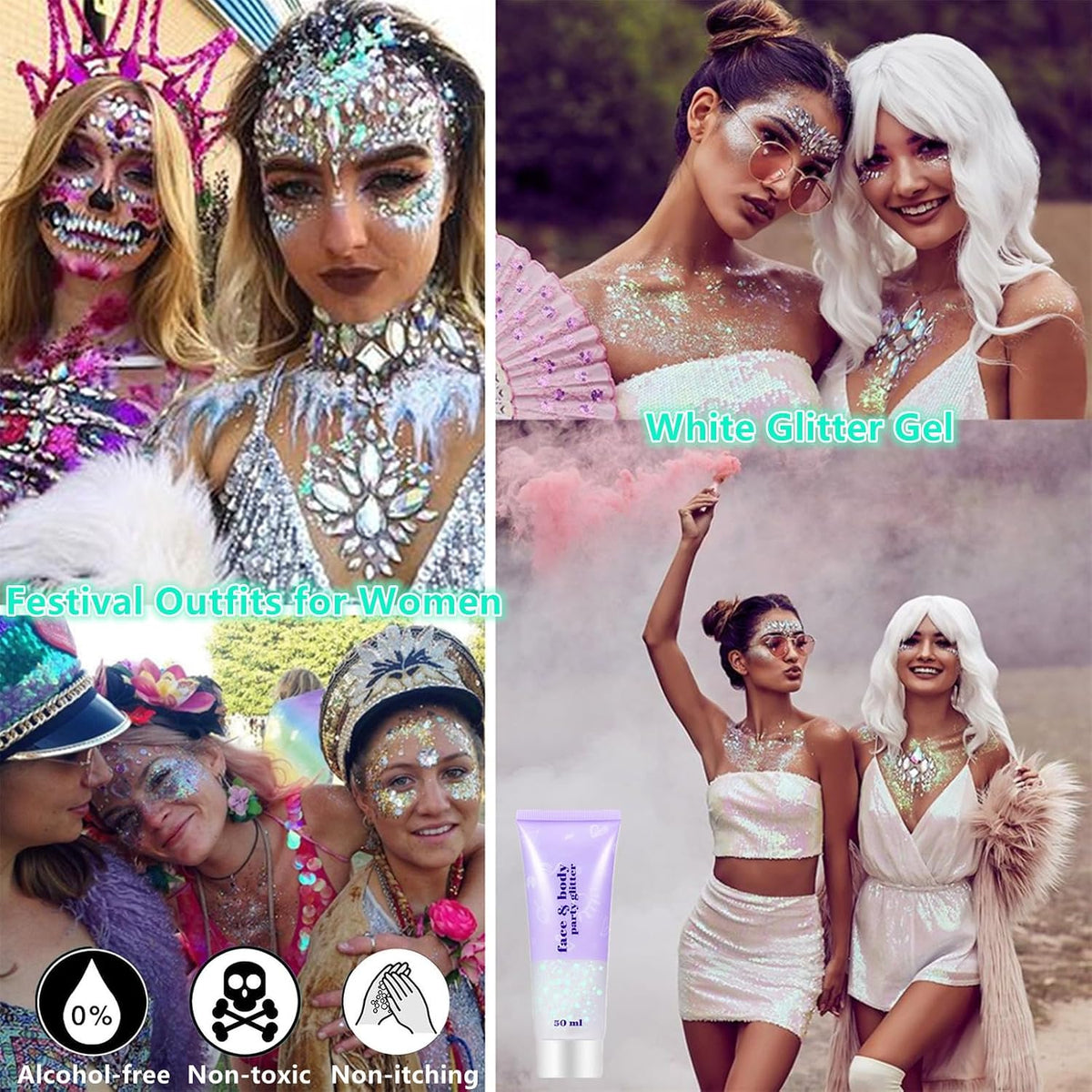 Go Ho Chunky Festival Glitter – Valentine's Day and Galentine's Gift for the Rave Loving Bestie in Your Life