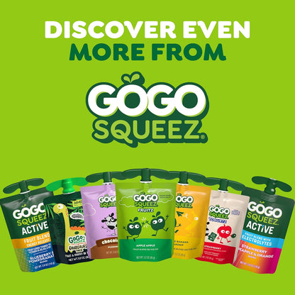 GoGo squeeZ Fruit & veggieZ Squeeze Pouches – Shelf Stable Travel Snack for Road Trips and Flights, Variety Pack