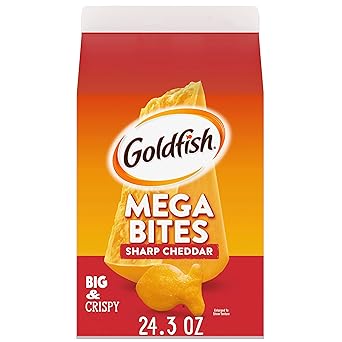 Goldfish Cheddar Cheese Crackers – Easy-Pour Snack for the Car Cup Holder, Gym Bag, and Camping Cooler, 27.3 oz Family Size