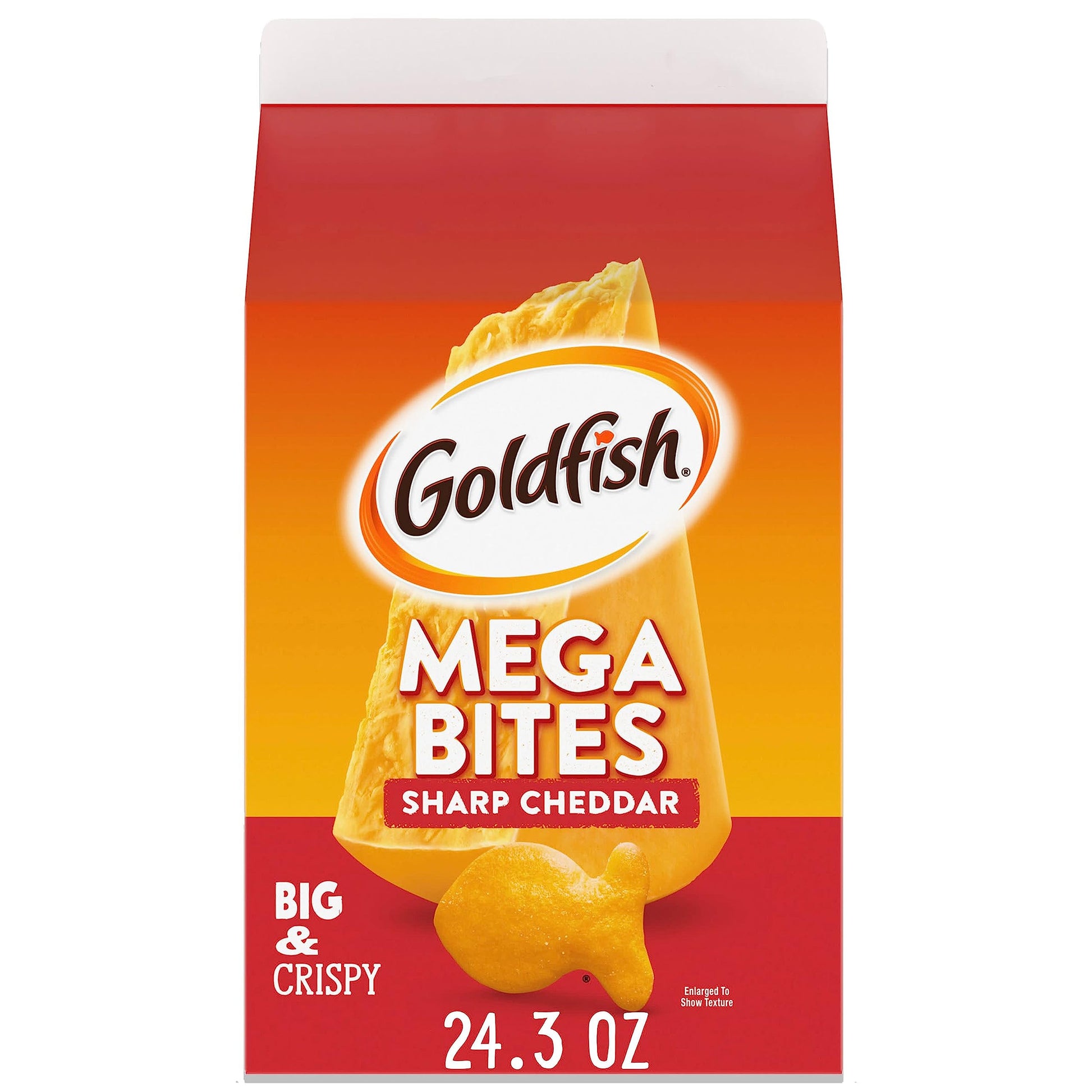 Goldfish Cheddar Cheese Crackers – Easy-Pour Snack for the Car Cup Holder, Gym Bag, and Camping Cooler, 27.3 oz Family Size