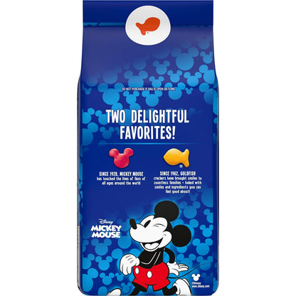 Goldfish Disney Mickey Mouse Crackers for Kids School Lunch and After School Snacking, 6.6 oz Bag