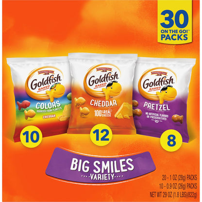 Goldfish Halloween Edition Crackers – Real Cheese Snack for Balanced Pantry and Lunchbox, 27.3 oz