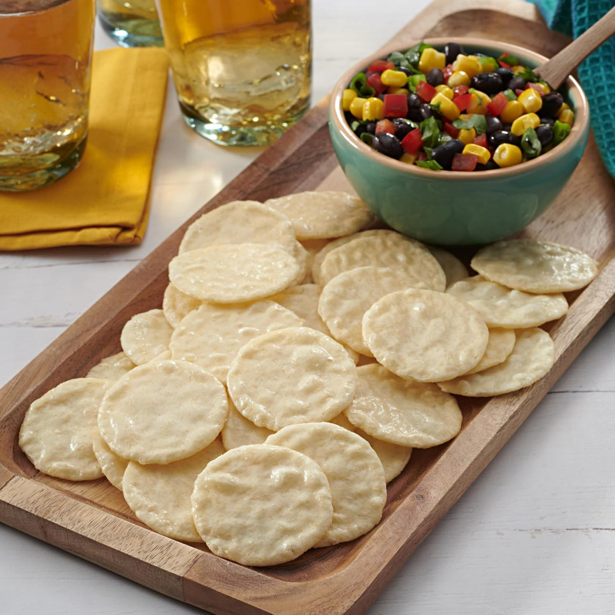 Good Thins Simply Salt Rice Snacks Gluten Free Crackers for Sensitive Stomach Pantry, Light Pre-Dinner Nibble