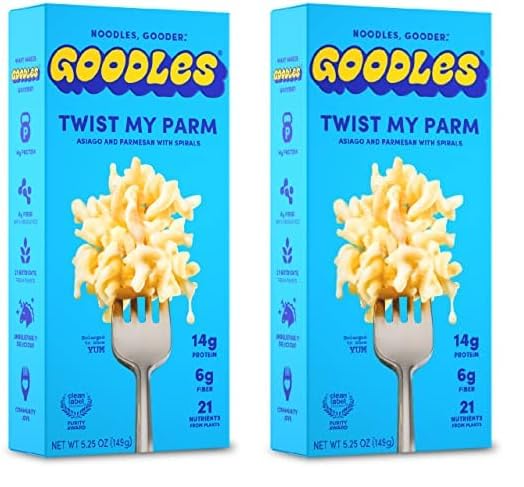 Goodles Twist My Parm Asiago and Parmesan Spirals – High-Protein Comfort Food for Post-Workout Meal Prep