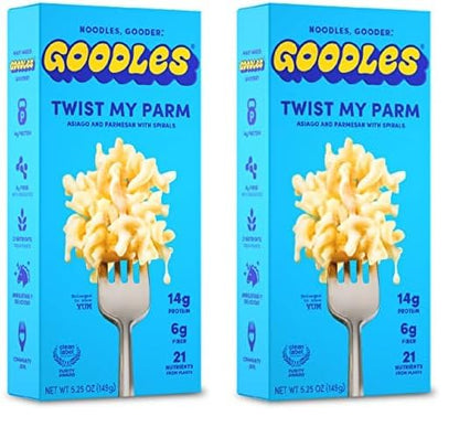 Goodles Twist My Parm Asiago and Parmesan Spirals – High-Protein Comfort Food for Post-Workout Meal Prep