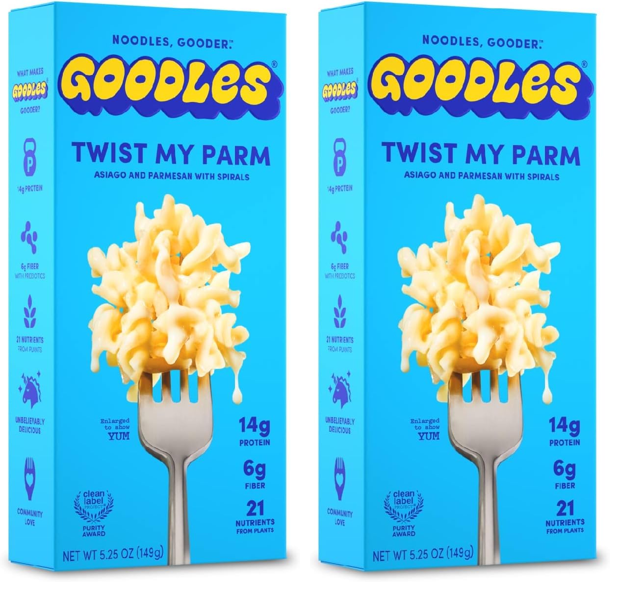 Goodles Twist My Parm Asiago and Parmesan Spirals – High-Protein Comfort Food for Post-Workout Meal Prep