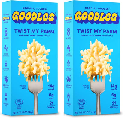Goodles Twist My Parm Asiago and Parmesan Spirals – High-Protein Comfort Food for Post-Workout Meal Prep