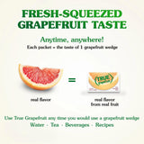 True Citrus Grapefruit Powder Packets – Focus Boosting Flavored Water for the Home Office and Long Workdays, Single Serve