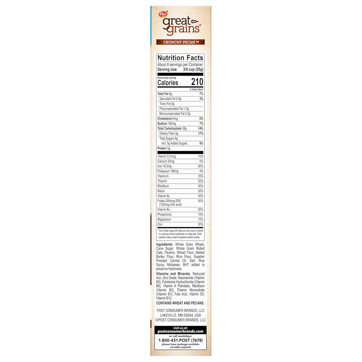 Great Grains Crunchy Pecans Cereal – Thoughtful Heart-Healthy Gift Basket Idea for Mom