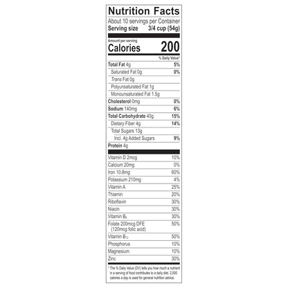 Great Grains Raisins Dates Pecans Breakfast Cereal – Non-GMO Heart-Healthy Cereal for a Mindful Breakfast Ritual