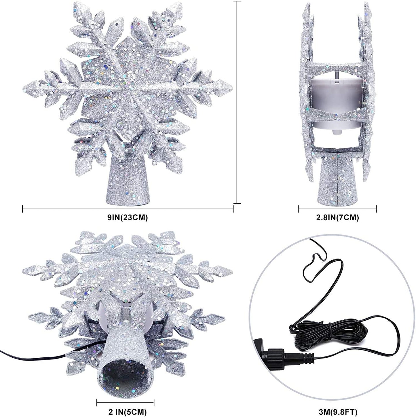 green clip attachment for quick, stable, and hidden installation on tree top