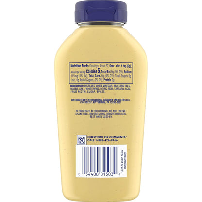 Grey Poupon Dijon Mustard – Versatile Companion for Backyard BBQ Marinades and Grilled Meats