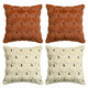Beige/Caramel - 18" x 18" (Pack of 4)