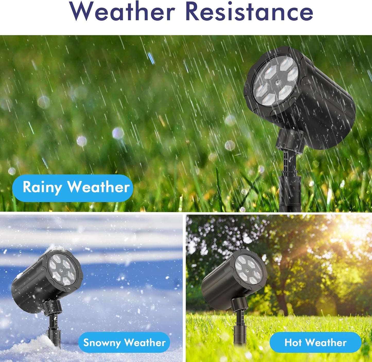 GUSODOR Snowflake Projector Light – Patio and Garden Outdoor Decoration, Waterproof Holiday Lighting