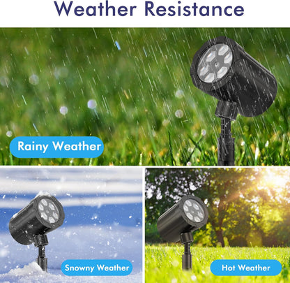 GUSODOR Snowflake Projector Light – Patio and Garden Outdoor Decoration, Waterproof Holiday Lighting